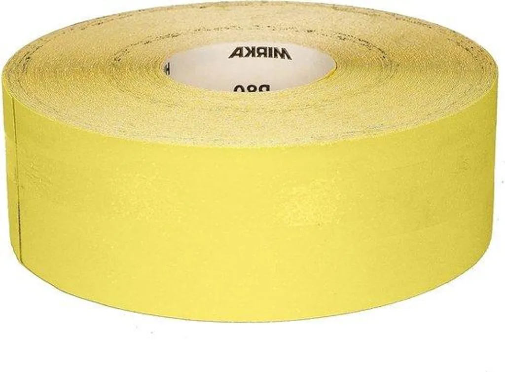 Abrasif P180 haute performance jaune 93 mm x 50 m pour bois massif dur