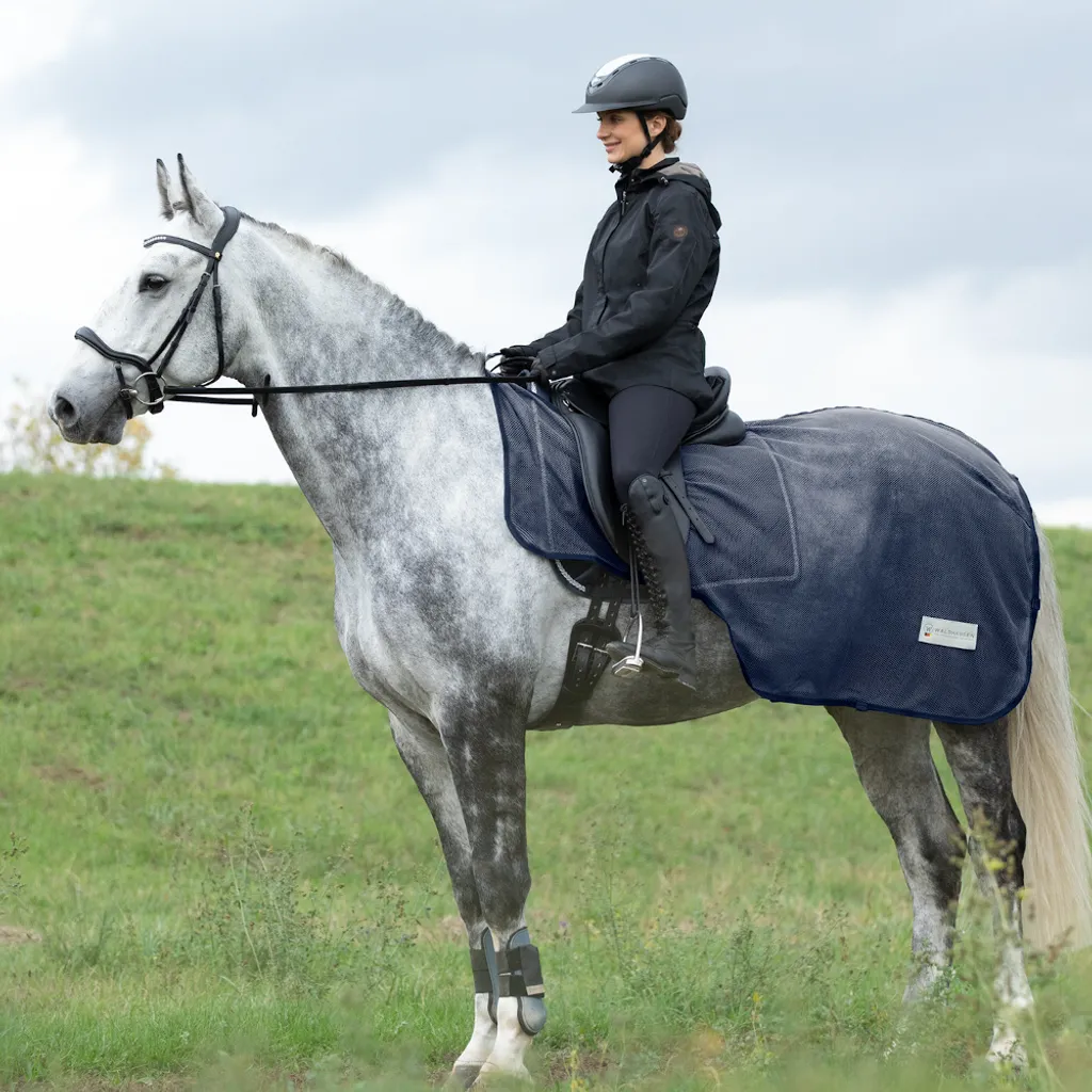 Coperta Elegante Waldhausen Comfort Fly Blu Notte | Equitazione Top
