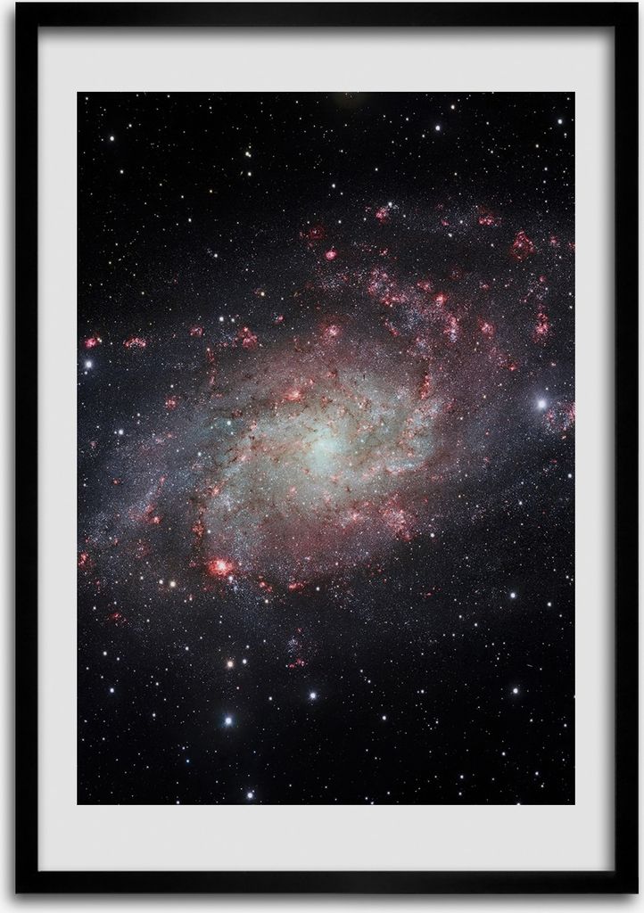 Bild - Bilderrahmen - Foto - 70 cm x 100 cm - MDF - Rahmen - Wandkunst - Nebel