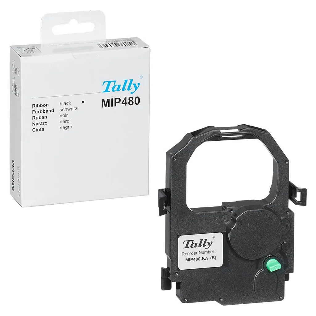 MIP480-KA Tally DASCOM Nastro Inchiostrato Nero per MIP480 - 1 Pezzo