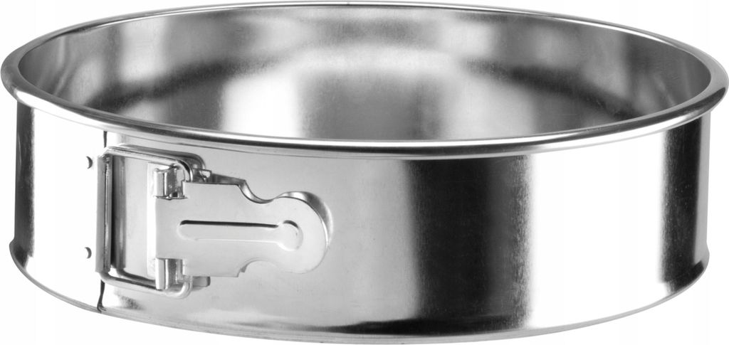 Springform rund 24 cm, strukturierte Kuchenform aus verzinktem Stahl, 6,8 cm hoch, backfest