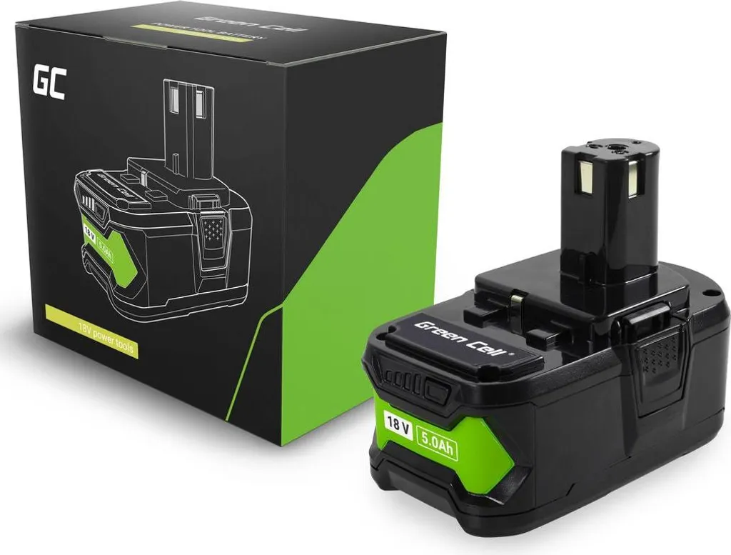 Batteria Green Cell 18V 5Ah per Ryobi One+ RB18L50 - Prezzo Shock