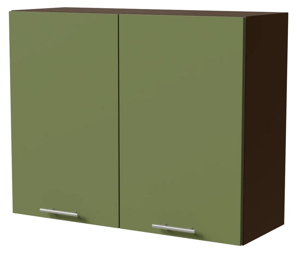 Küchenhängeschrank BRERRA 90x72cm 2-türig lackiert Farbe wählbar BR-W3/90 RAL 6025 farngrün Matt lava