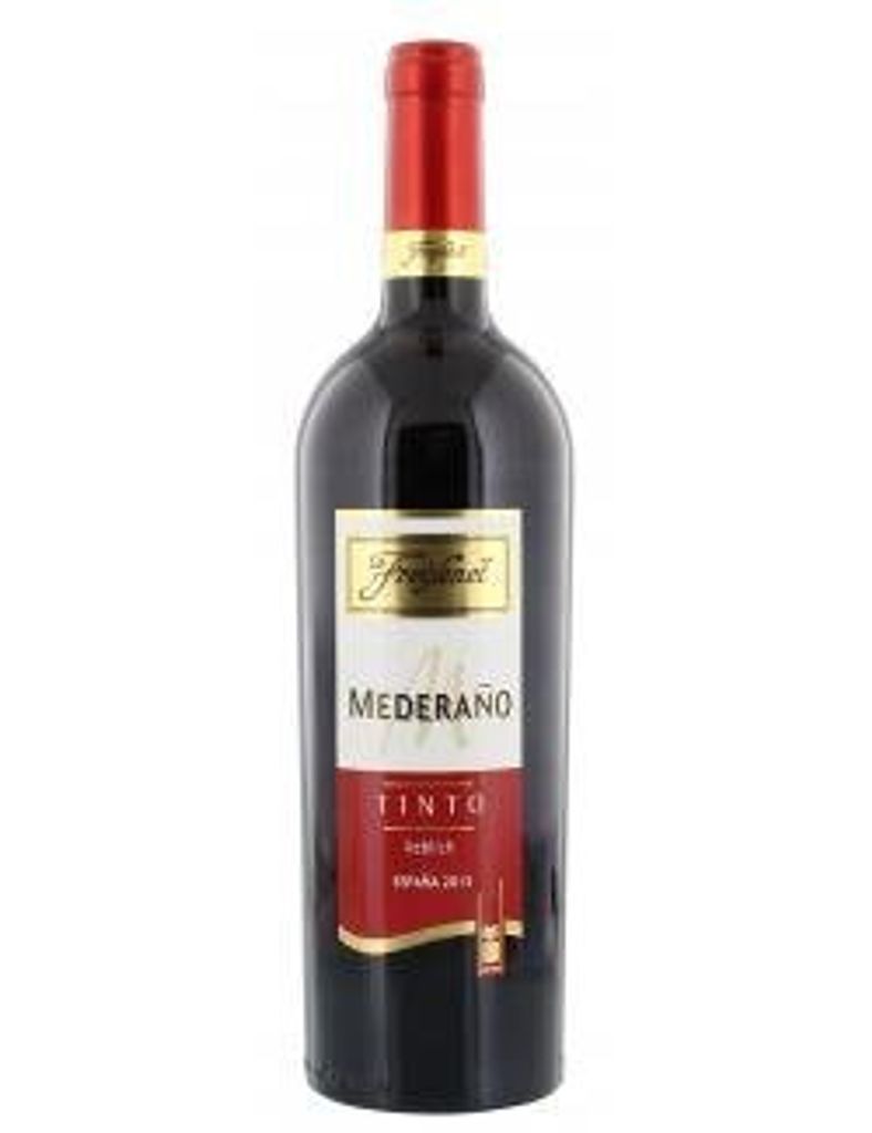 A bottle of red wine against a white background.