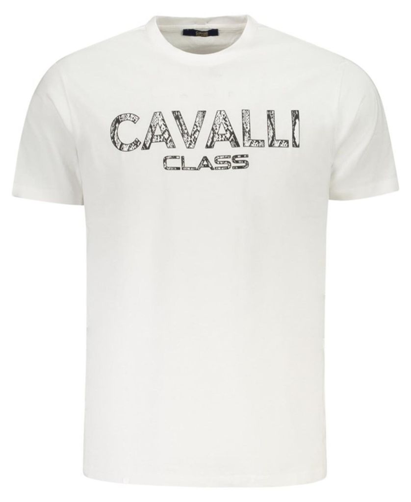 Cavalli Class Herren KURZARM-T-SHIRT Weiß TXT61GJD060_BI00533 : Größe - 2XL Größe: 2XL