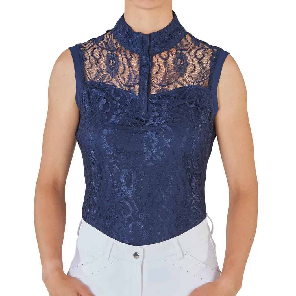 Maillot de concours BUSSE Amadora Navy L : Finie la chaleur en piste