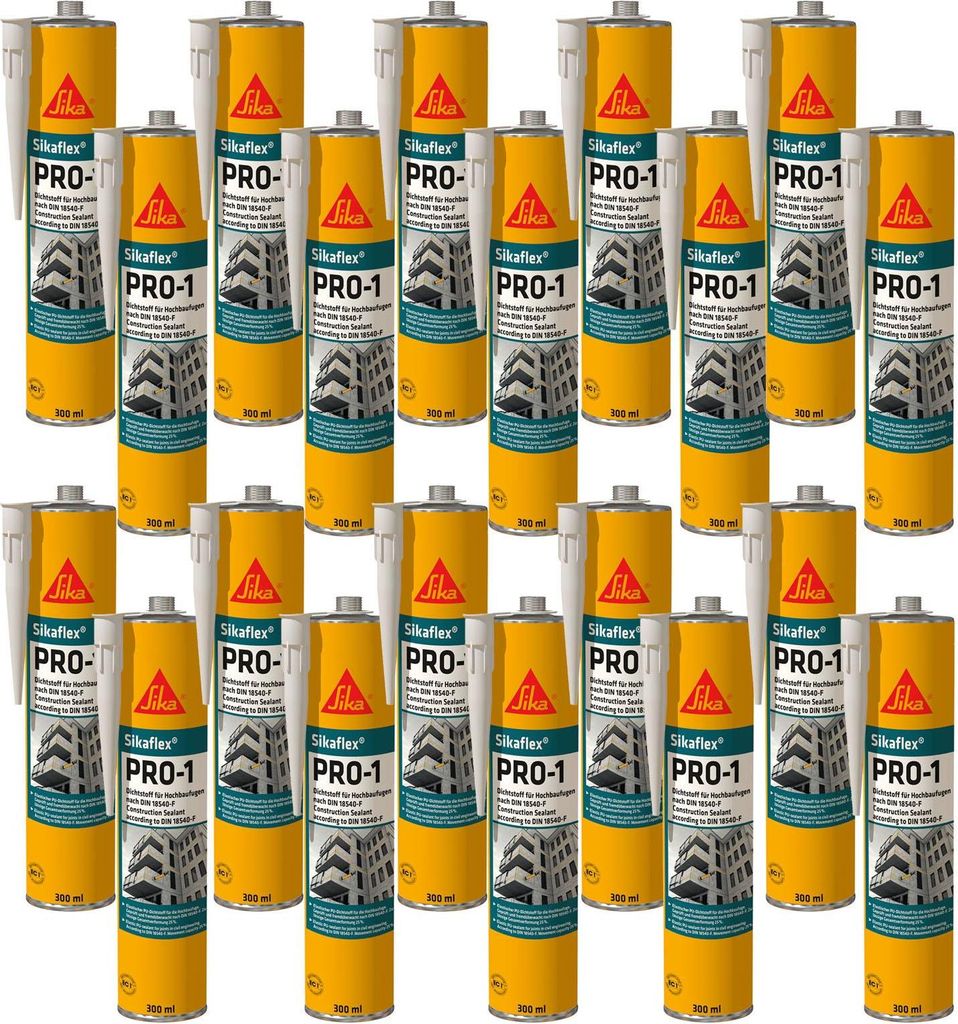 20x Sikaflex PRO-1 Fugendichtstoff auf PolyurethanBasis Produktbild 