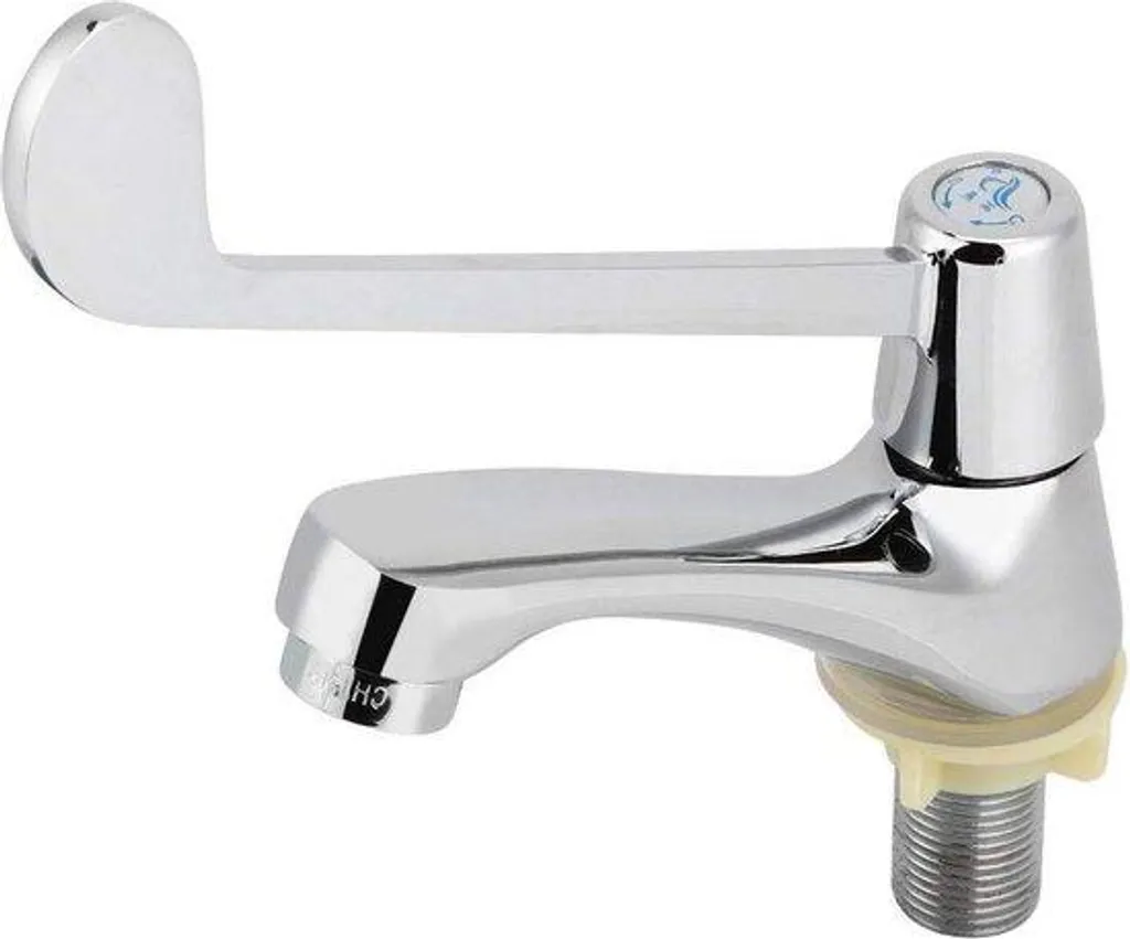 Robinet évier eau froide filtrée spécial hygiène levier médical 25cm