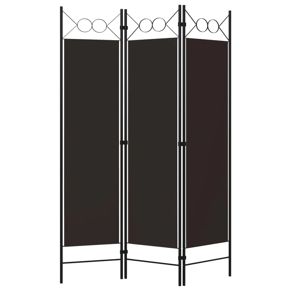 Séparation de Pièce pour Studio et Bureau Paravent Brun 120x180 cm 3P