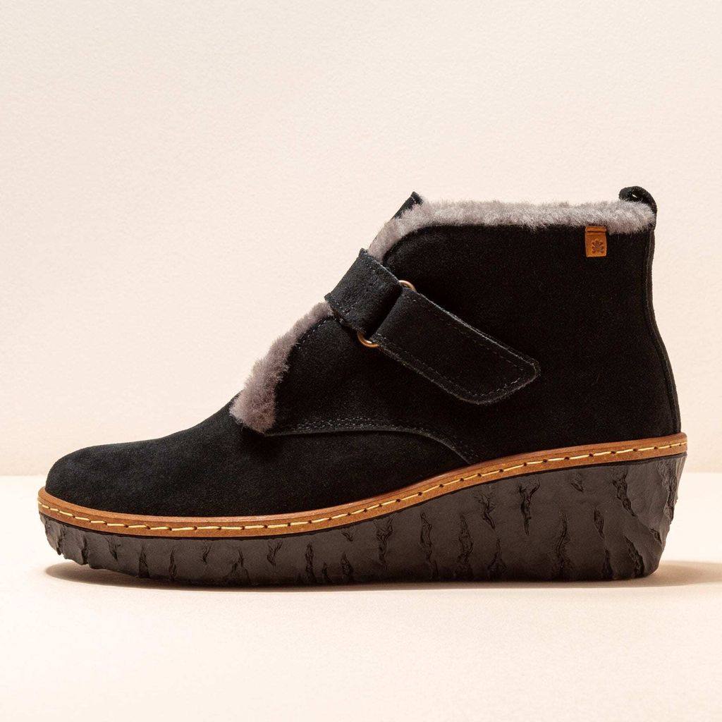 El naturalista Schnürstiefel N5166 LUX SUEDE BLACK / MYTH YGGDRASIL Farbe Black