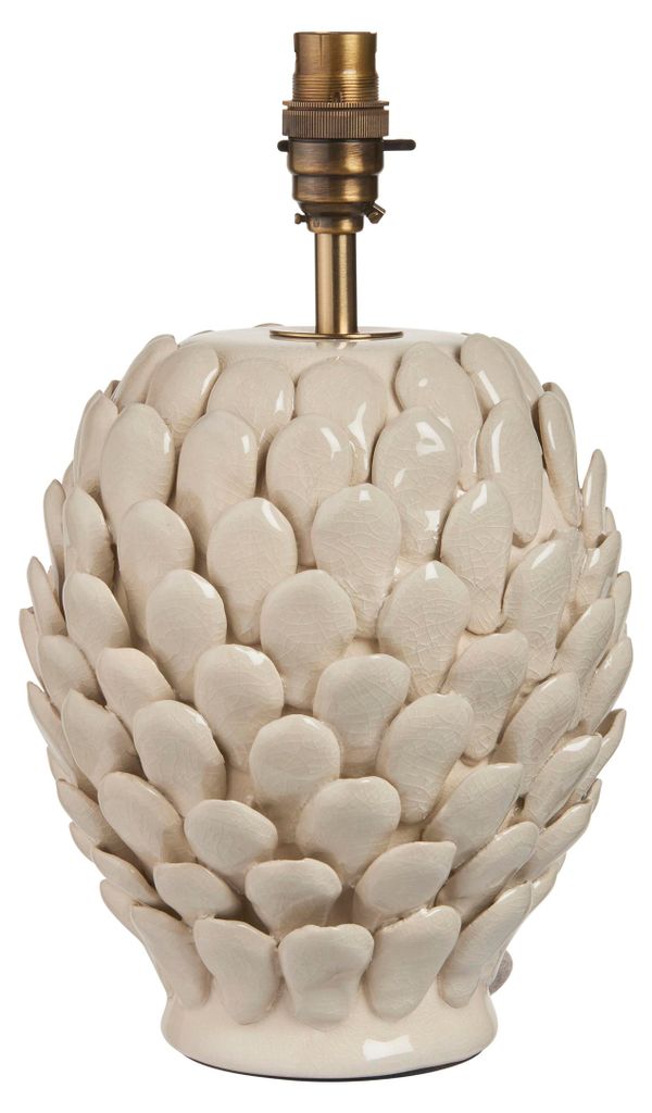 Tafel lamp, blad met "LAYERED LEAF" motief, crème kleur, Productafbeelding 