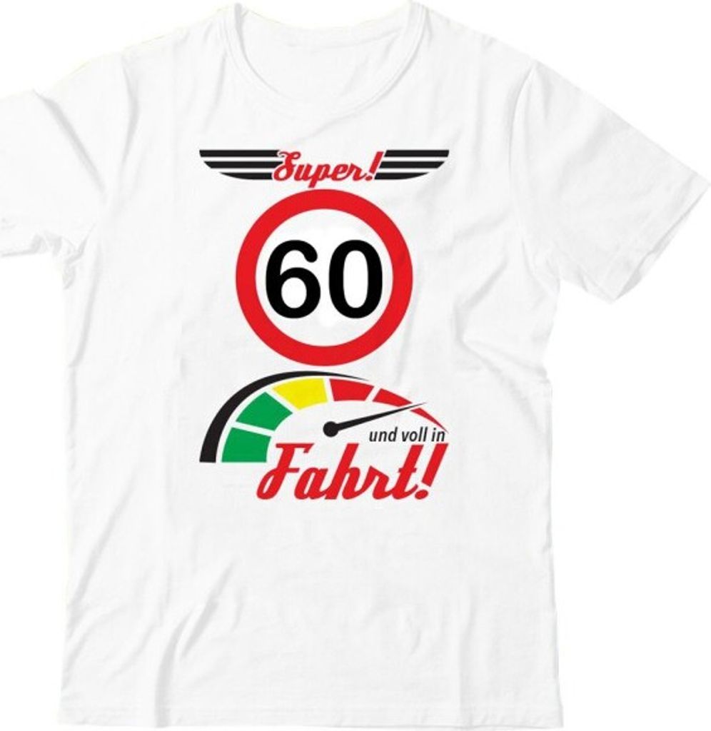 Lustiges T-Shirt 60 , Gr.M, Baumwolle- zum 60. Geburtstag