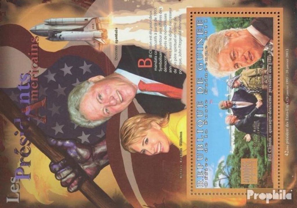 Briefmarken Guinea 2011 Mi Block 1922 (kompl. Ausgabe) postfrisch Der Präsident der USA, F. D. Roosevelt