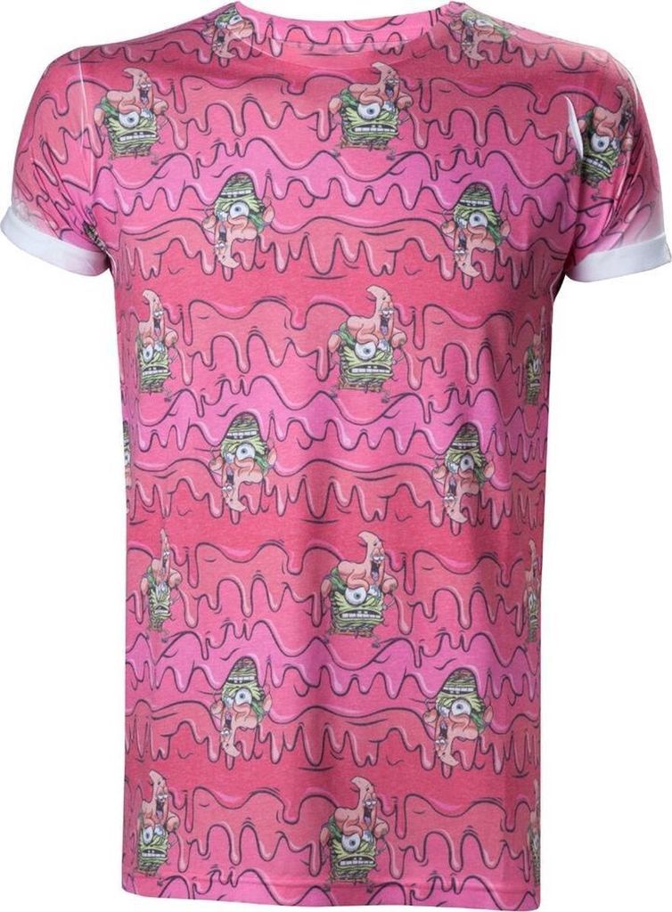 Spongebob - Herren-T-Shirt mit Sublimationsdruck in Rosa - Dif...