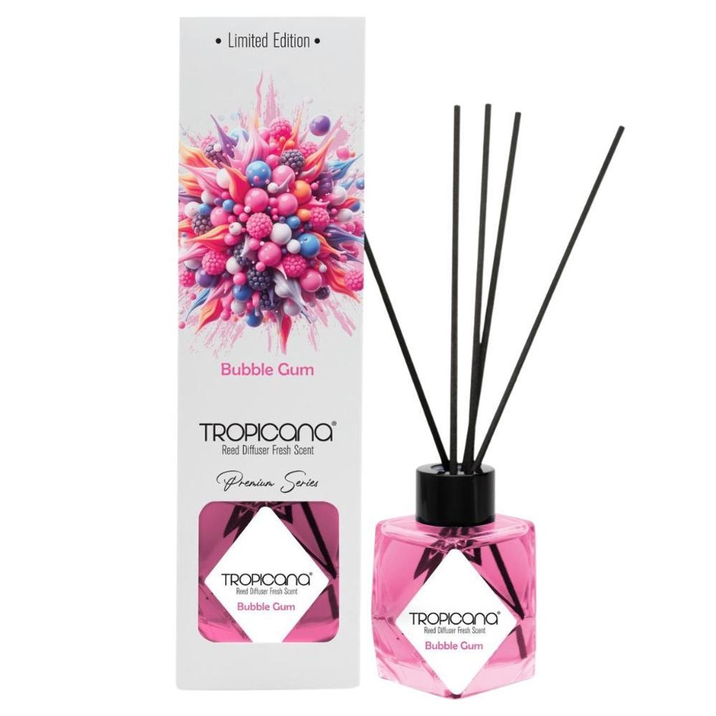 Tropicana Premium Raumduft - Bubble Gum (Limited Edition) Reed Diffusor Stäbchen NEU