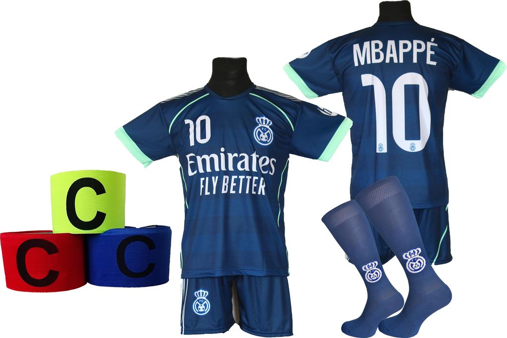MBAPPE-Fußballset: T-Shirt, Shorts, Socken + Stirnband - Produktbild 