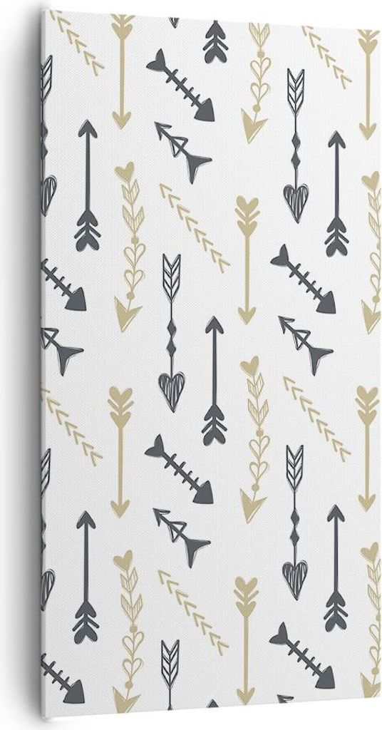 Bild auf Leinwand - Leinwandbild - Abstraktion modern - 65x120cm - Wand Bild - Wanddeko - Leinwanddruck - Bilder - Kunstdruck - Wanddekoration - Le...
