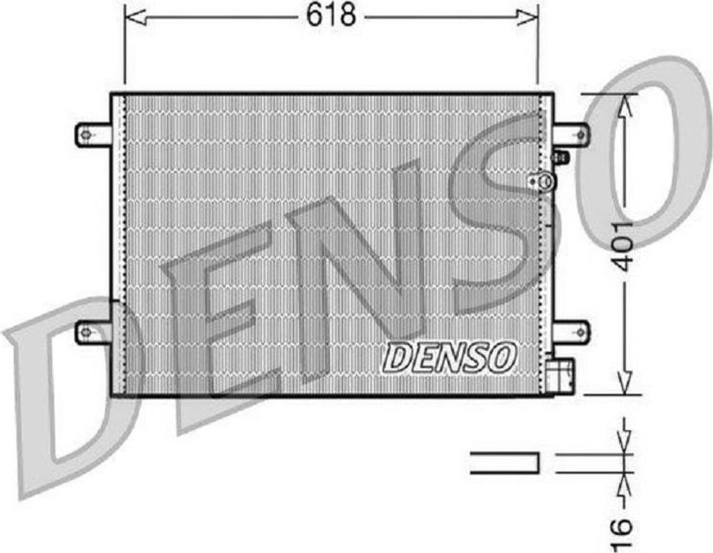 DENSO DCN02006 Kondensator Klimaanlage Klimakondensator für AUDI A6 Avant (4F5, C6)