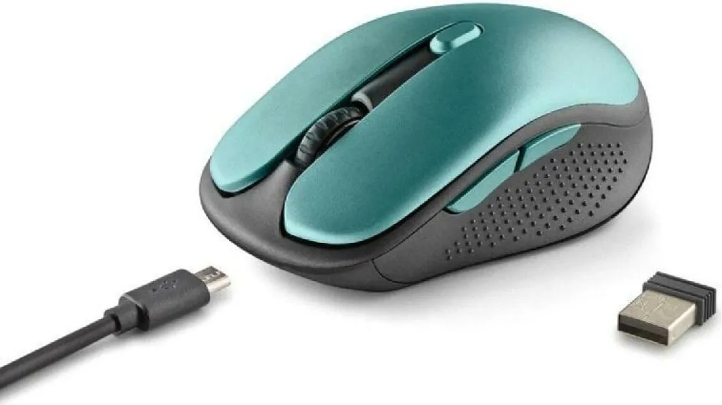 Souris Sans Fil 1600 dpi NGS EVO RUST Vert avec Capteur Haute Précision