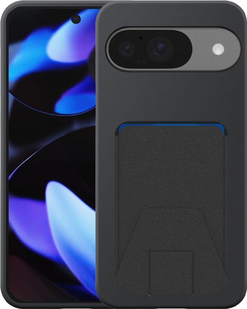 Geeignet für Google Pixel 9 Pro XL Phone Case mit verstellbaren Leder Kartenschlitz - Flexible Back Cover Case Silikon TPU mit verstellbaren Leder...