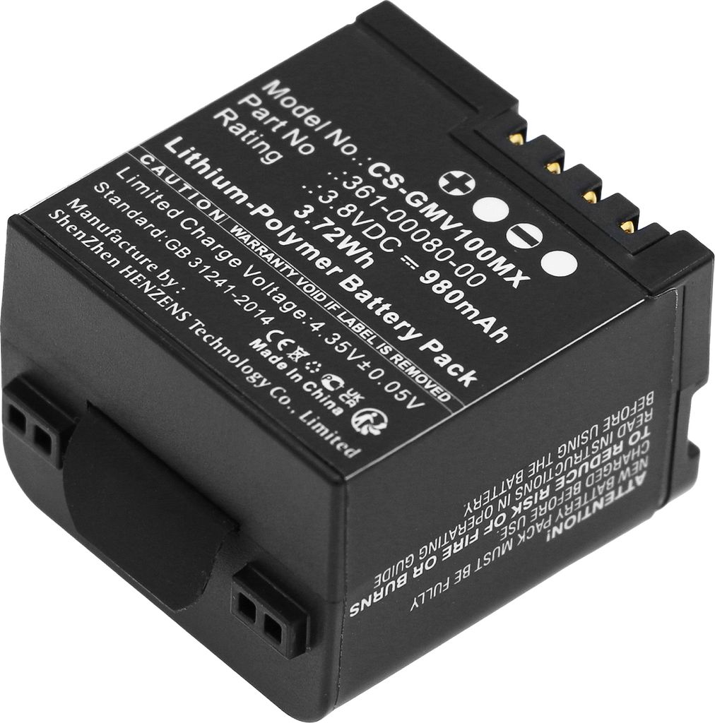 TECHTEK Batteria compatibile con [Garmin] Virb X, Virb X Immagine del prodotto 