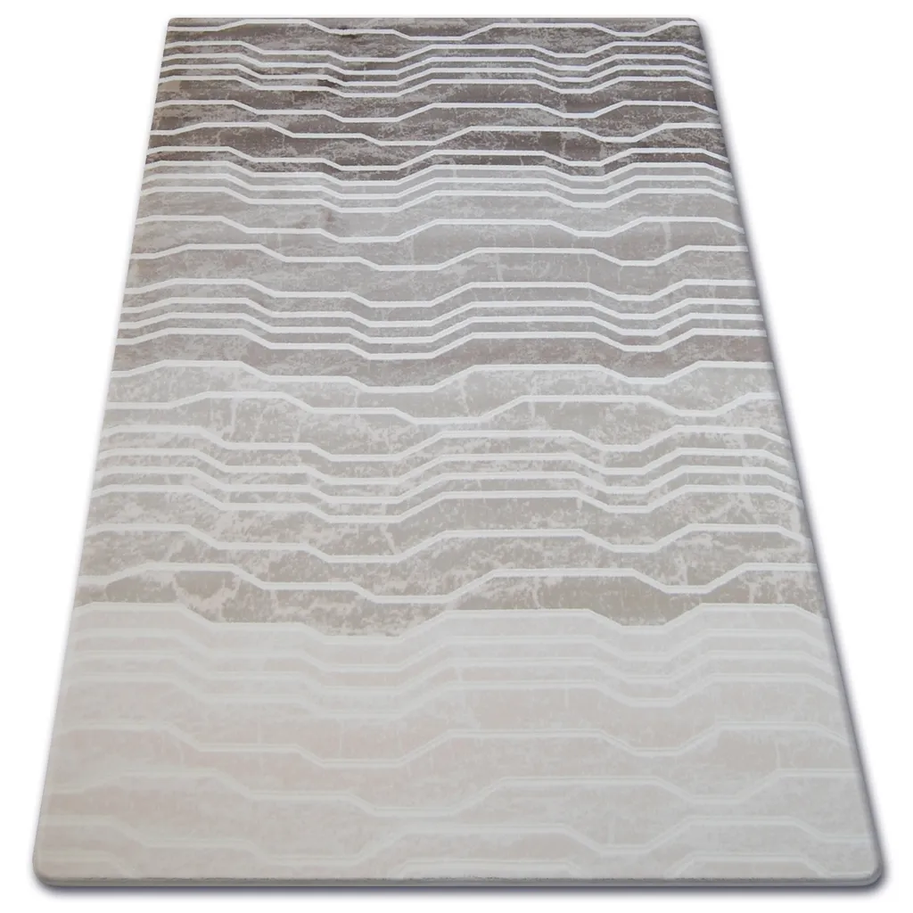 Tapis de chambre beige et ivoire MIRADA 0067, acrylique 80x150 cm