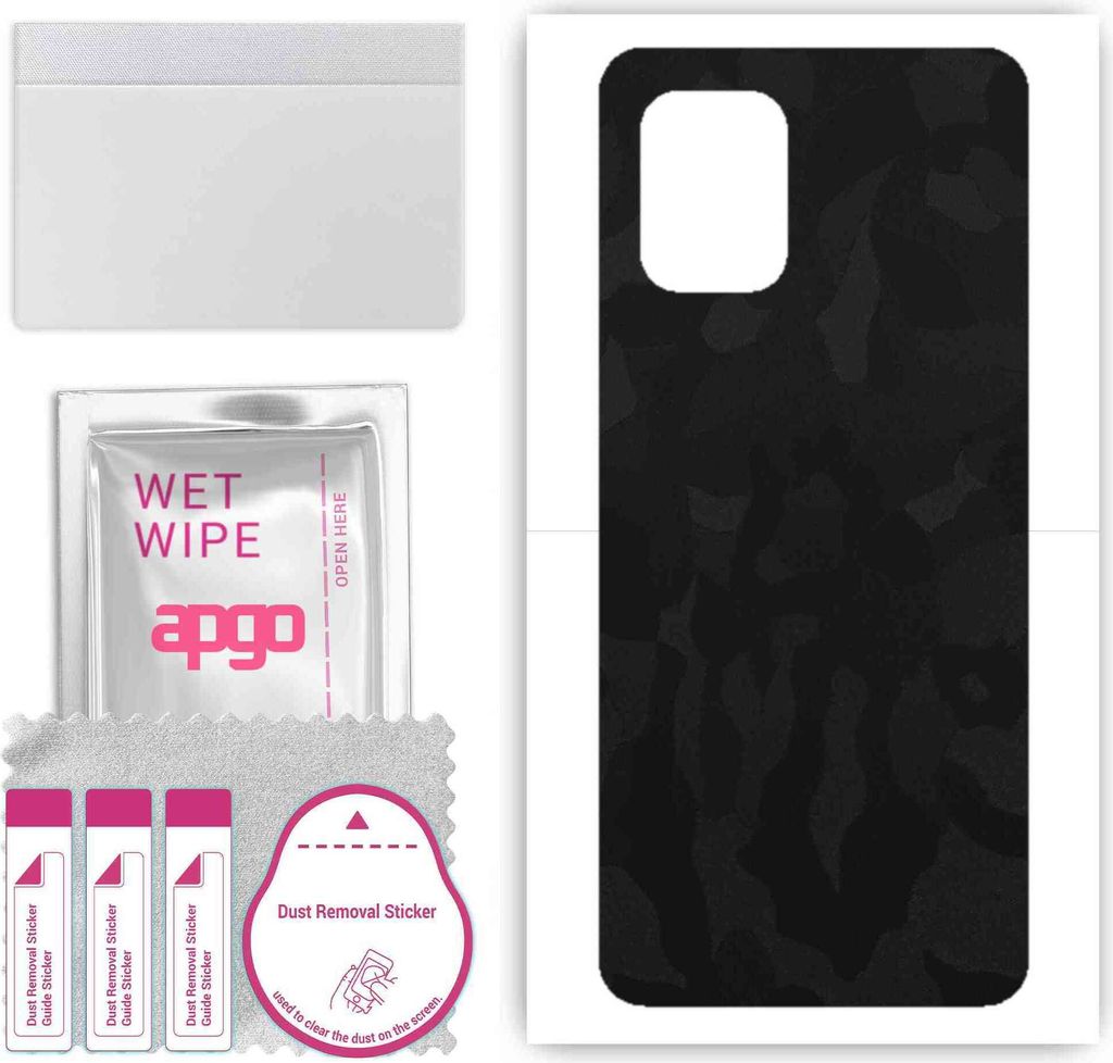 apgo Rückseite Schutzfolie, Skin, kompatibel mit Xiaomi Mi 10 Lite 5G, Hinten Displayschutzfolie aus Vinylfolie, kratzfest, einfache Montage - Sch...