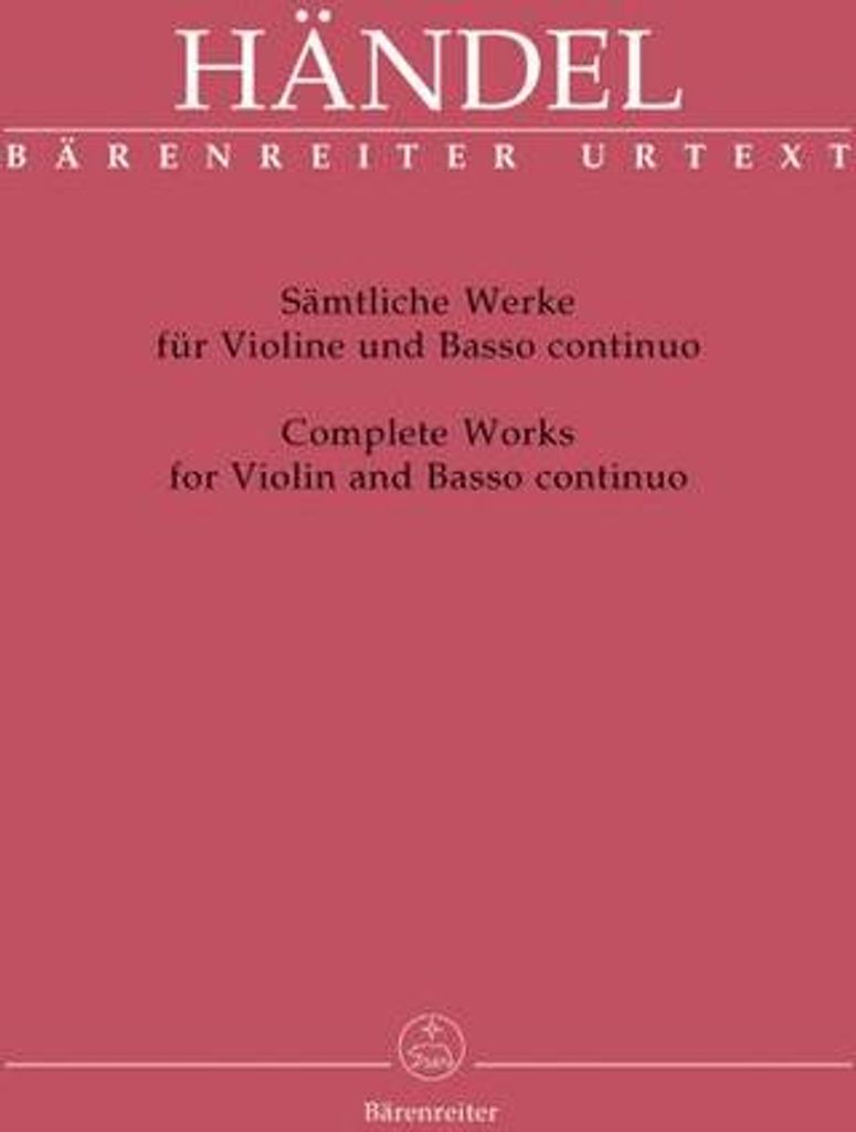 Sämtliche Werke für Violine und Basso Continuo 0p.1 HWV 361, 368, 370 - 373