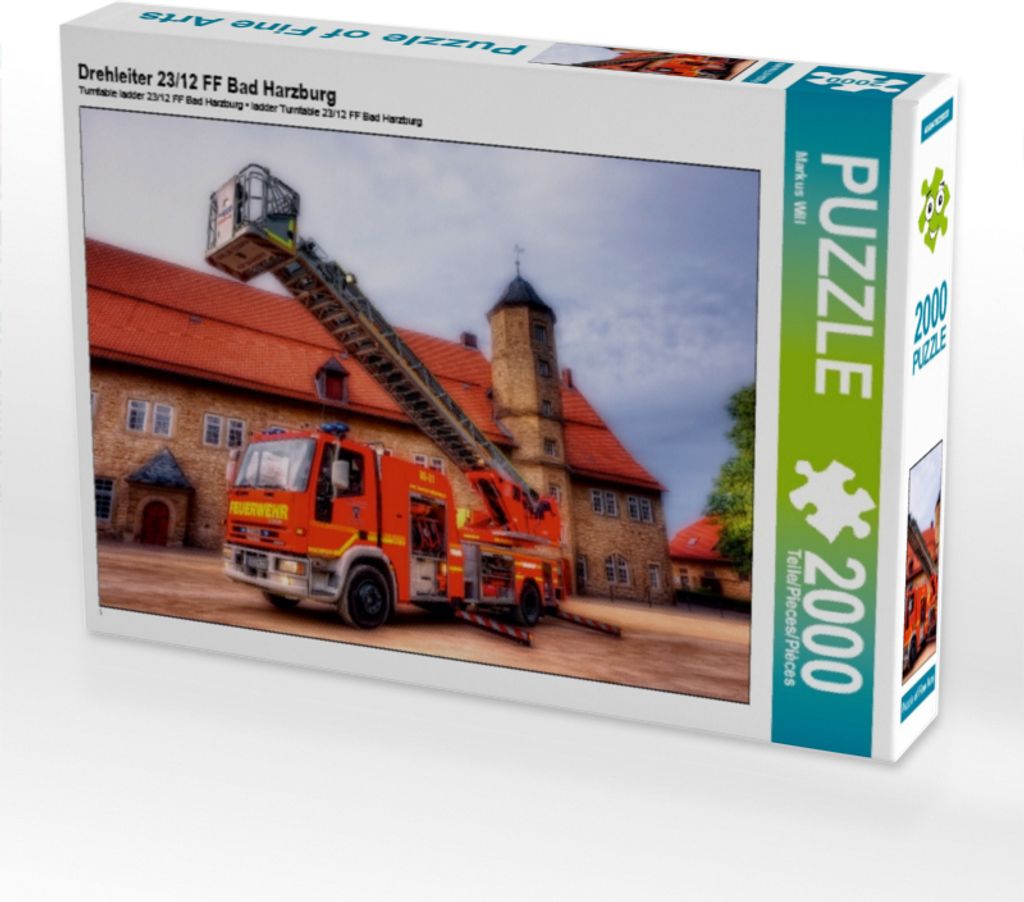 Calvendo Drehleiter 23/12 FF Bad Harzburg 2000 Teile Puzzle quer 900x670mm, Will Markus; 7402797