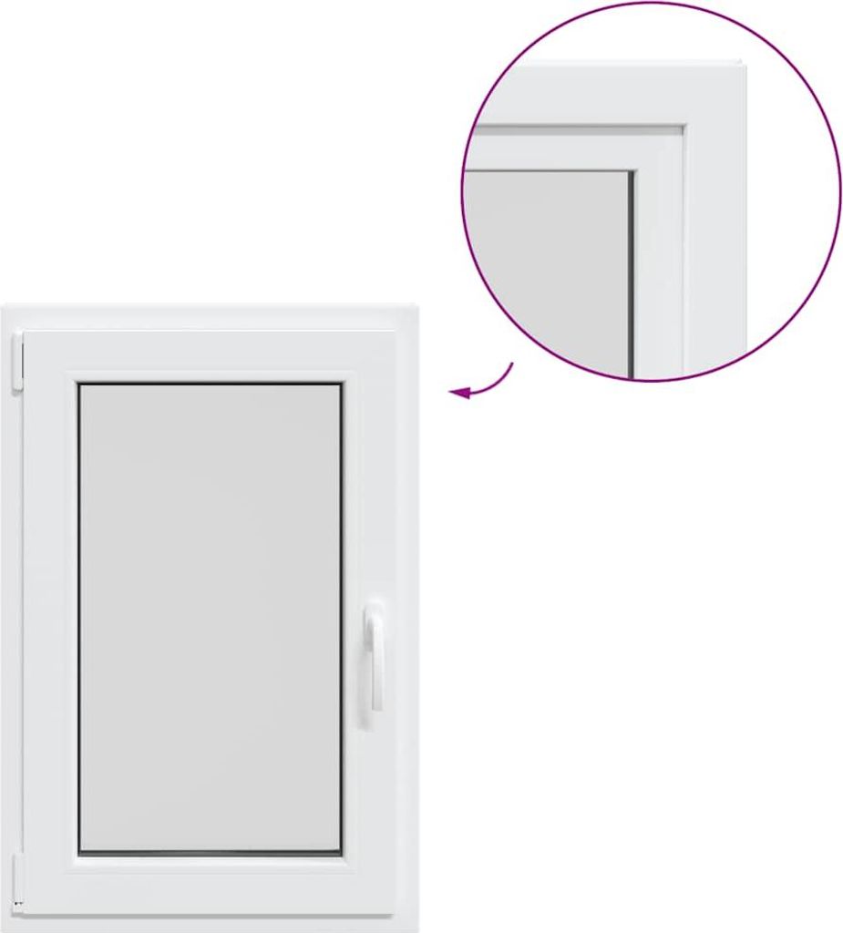 Desgin Kellerfenster "RISOR" 60x100 cm Drehkipp DIN Links Weiß - Sonstiges Fensterzubehör 4108307