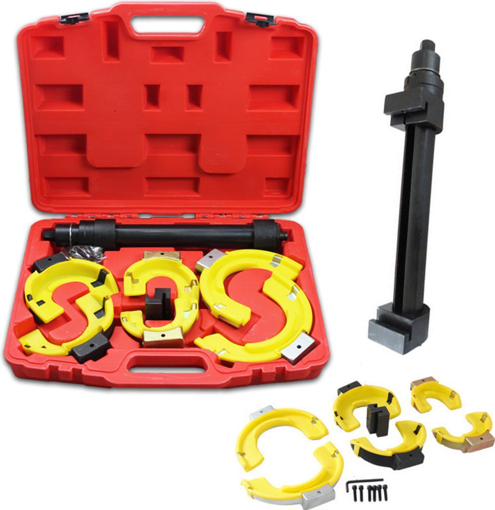 Jiubiaz Federspanner Universal Federspannersatz für Mc Pherson Federbeinsysteme Tuning Federbeine Tieferlegung Fahrwerk Spanner