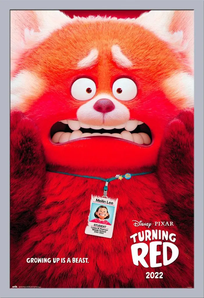Décoration Murale Alerte Rouge Disney : Poster Encadré Argent 61x91,5 cm
