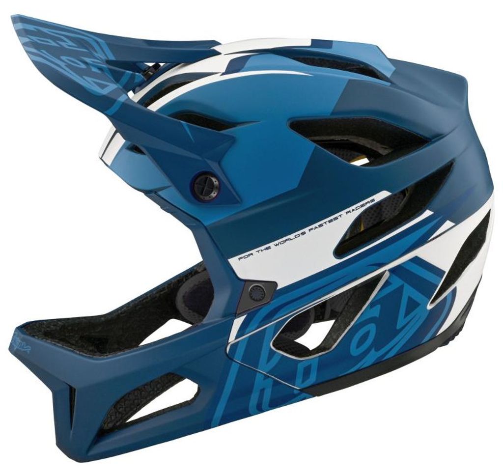 Kask Troy Lee Designs Stage Mips, pełny, kolor niebieski, Zdjęcie produktu 