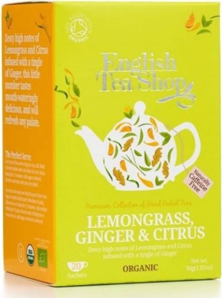 English Tea Shop Čaj Citronová tráva, zázvor a citrusy, 20 Obrázek produktu 