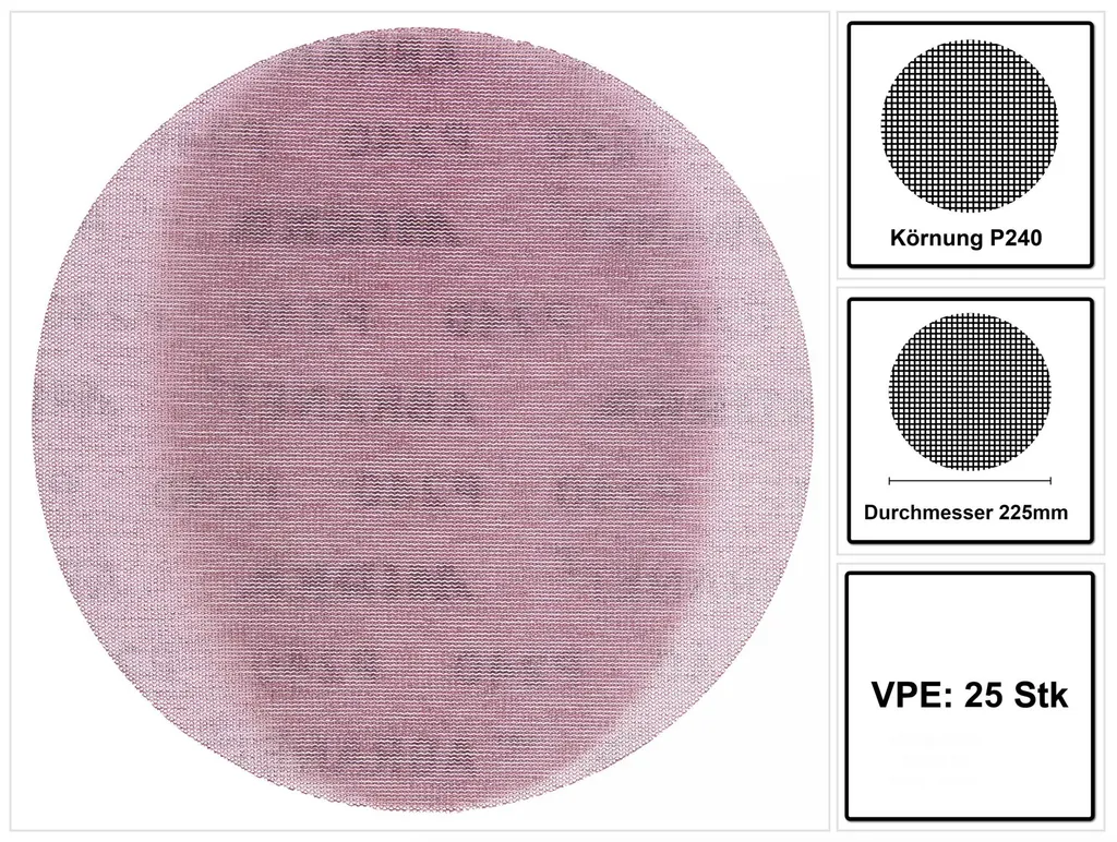 Mirka ABRANET 225mm P240 Grip (5422302525) - 25 pezzi | Shop Online