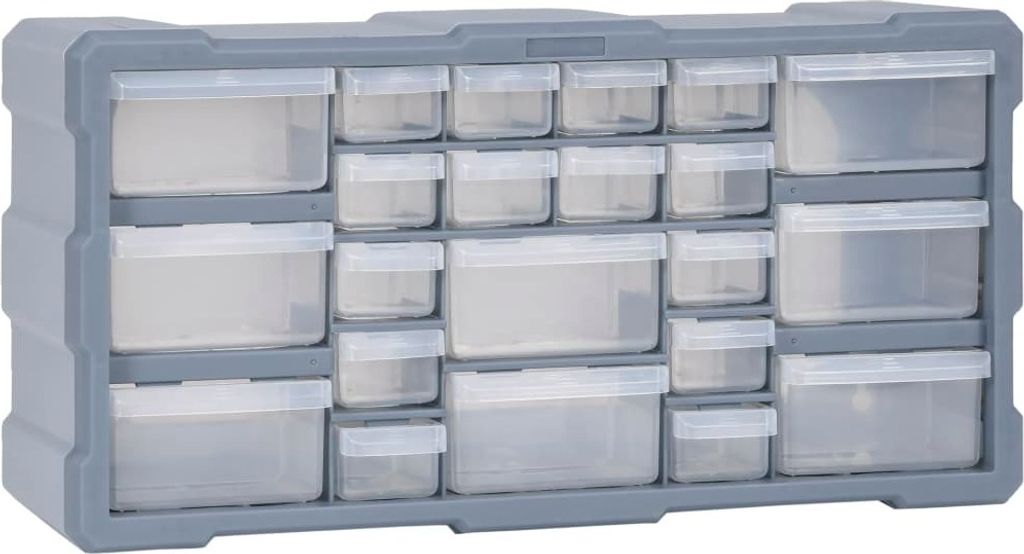 Multi-Schubladen-Organizer mit 22 Schubladen 49x16x25,5 cm