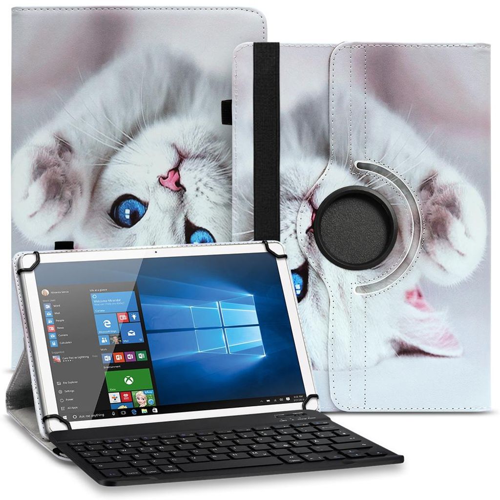 Tasche für Samsung Galaxy Tab S11 S10 S9 S8 Tastatur Hülle Schutzhülle BluetoothFarbe Uni 360 Taschen:Motiv 11