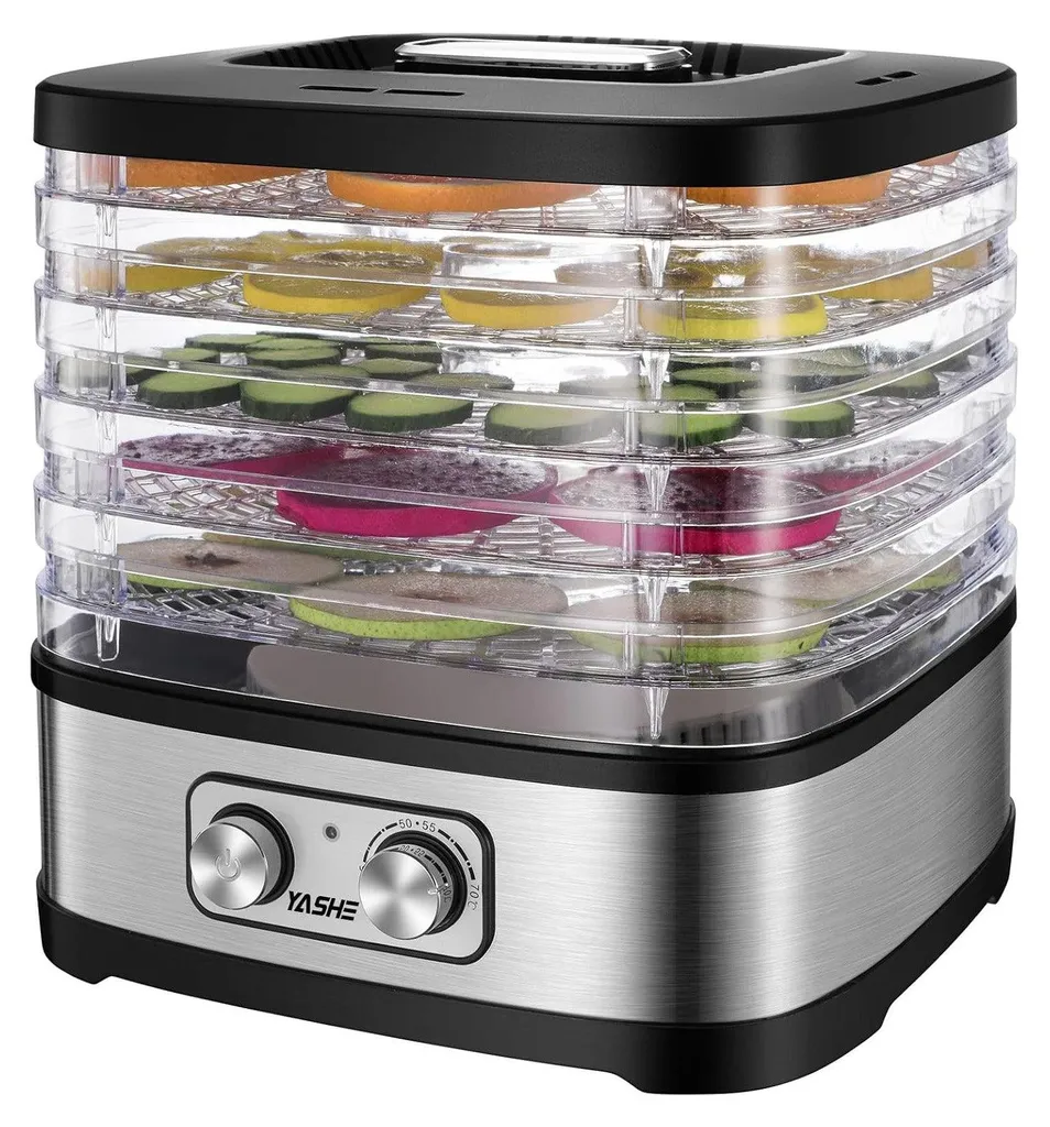 Déshydrateur de Fruits et Légumes 5 Plateaux pour Snacks Faits Maison