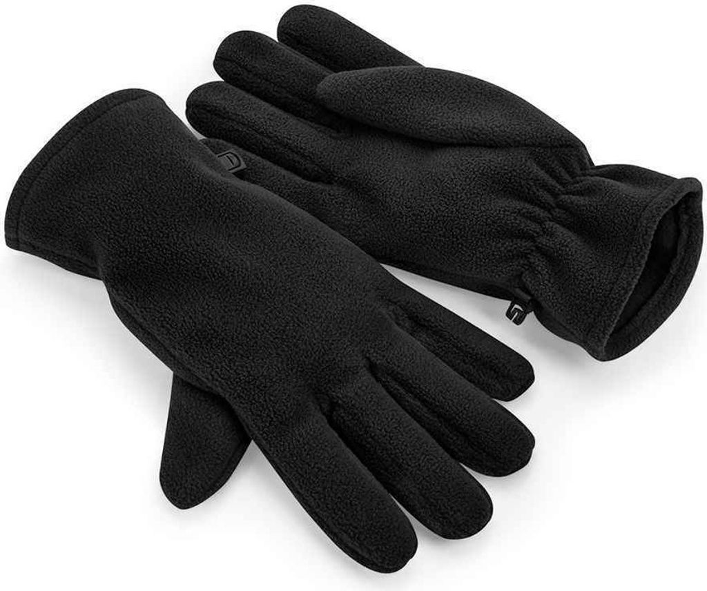 Beechfield - Handschuhe, Fleece recyceltes Material PC4693 (S - M) (Schwarz)