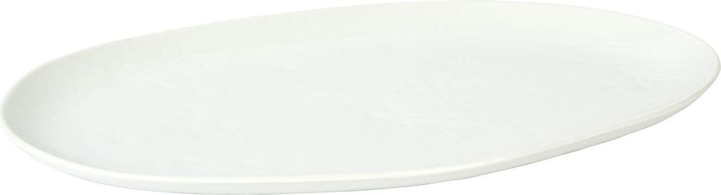 Piana Teller oval Porzellan, weiß, 33x18,5x2,3 cm Produktbild 