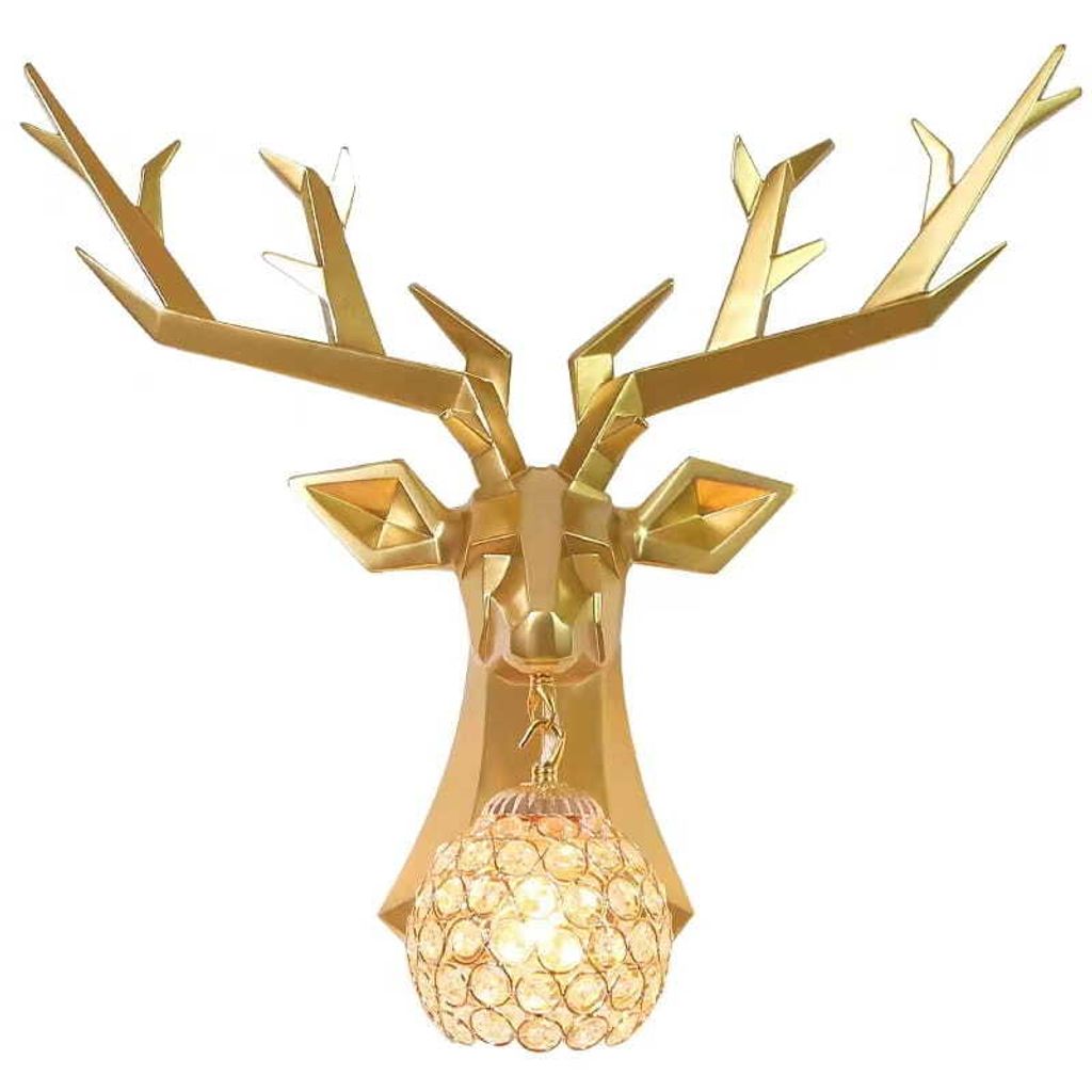 Deer - nowoczesny dekoracyjny kinkiet złoty jeleń 53cm Zdjęcie produktu 