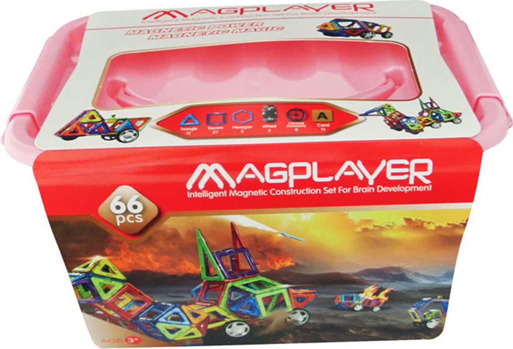 Magnetisches Konstruktionsspiel – 66 Teile