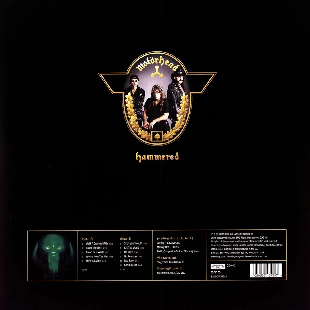 Motorhead Vinyle Martelé 180g - Qualité Audiophile et Design Unique