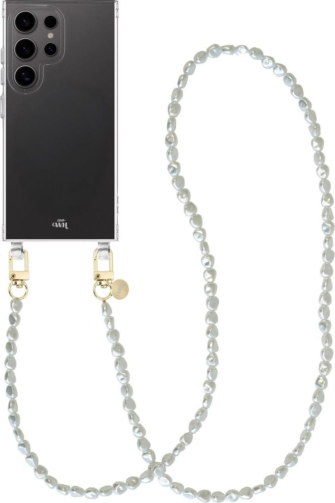 Pearlfection Transparant Cord Hülle - Long cord - Kompatibel mit Samsung Galaxy S26 Ultra