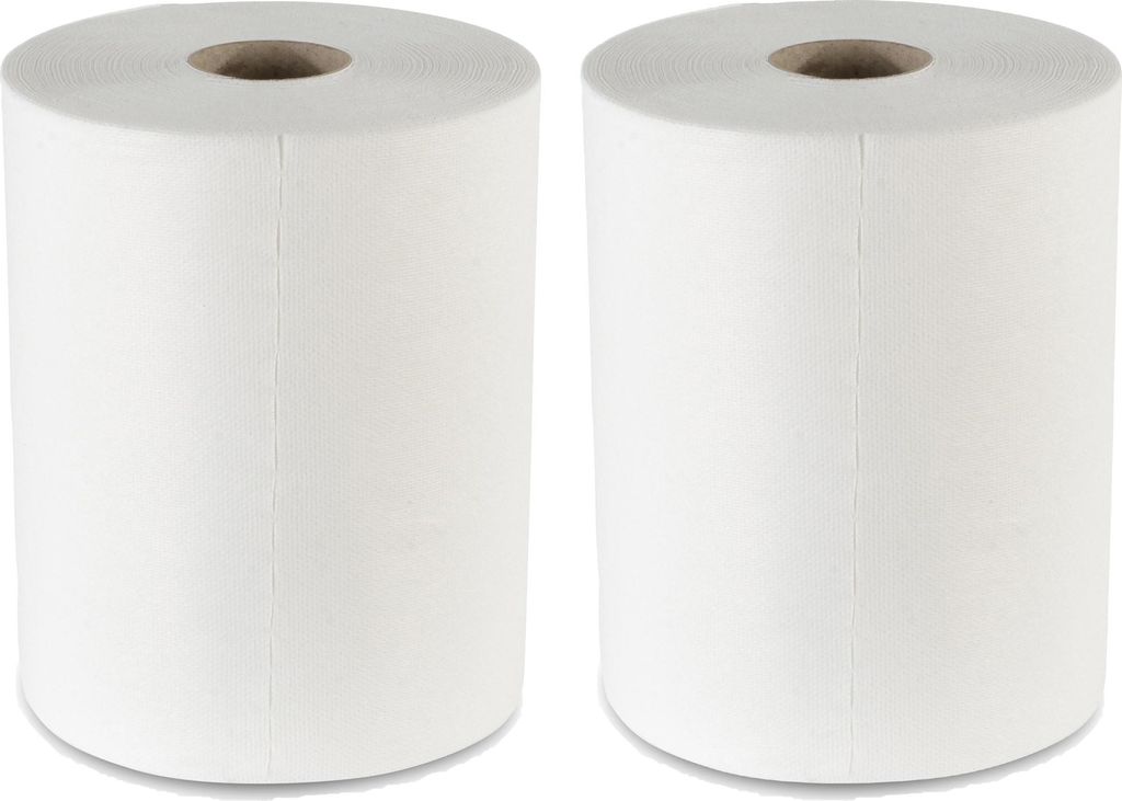 SemyTop Semy Classic Putztuchrolle - 32cm - weiß - 300 Blatt - 2 Rollen