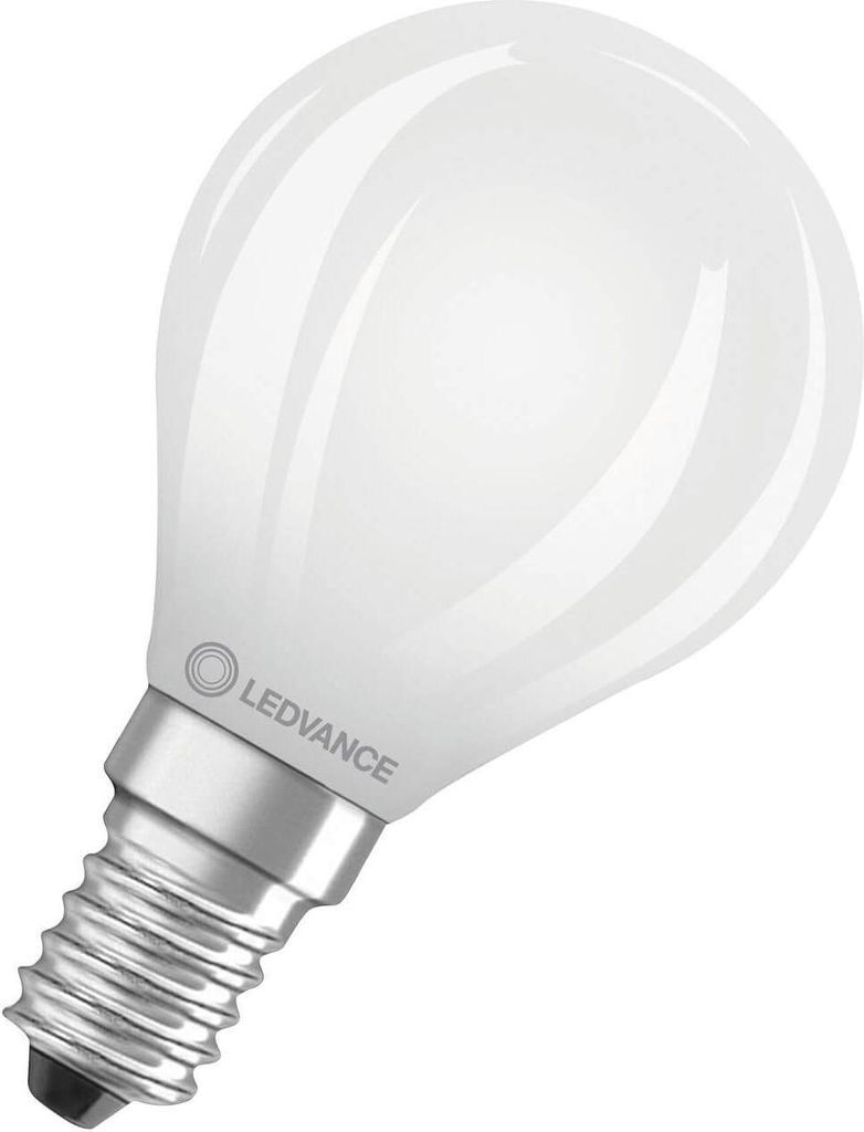 LEDVANCE LED CLASSIC 4.8W 827 gefrostet E14 Lampe 470lm Produktbild 