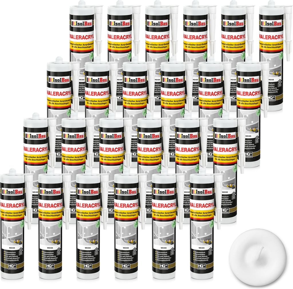 Isolbau Maleracryl 24 x 300 ml Weiß - Plastoelastischer Produktbild 