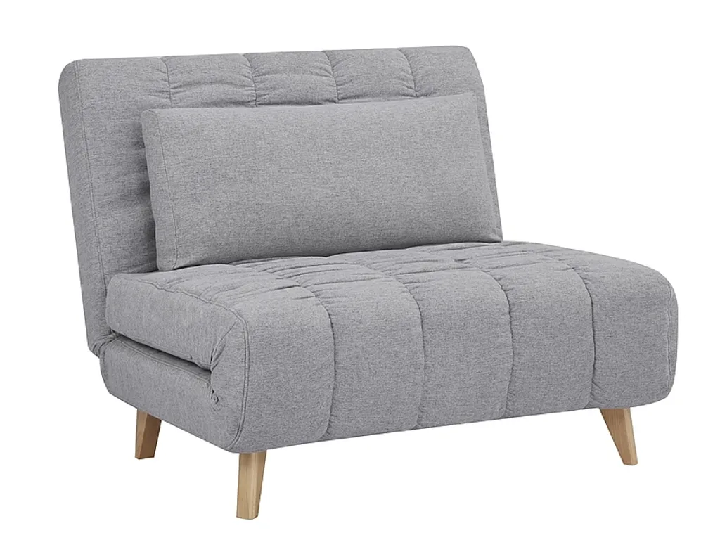 Bain de soleil DALIMIL gris clair - Lit de jardin confortable réglable - 3