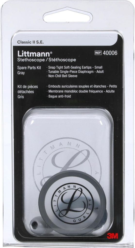 3M Littmann Stethoskop Ersatzteil-Set, Classic II S.E., 40006, grau