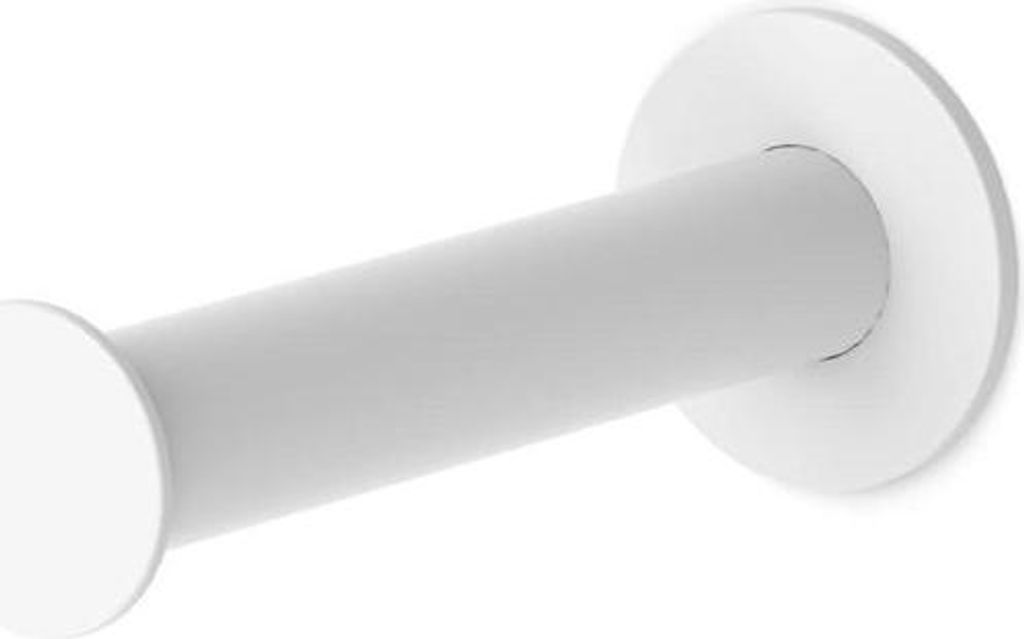 Toilettenpapierhalter weiß – exklusives Design – Edelstahl